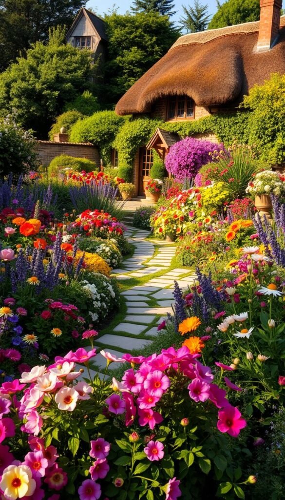 cottage garden flower beds