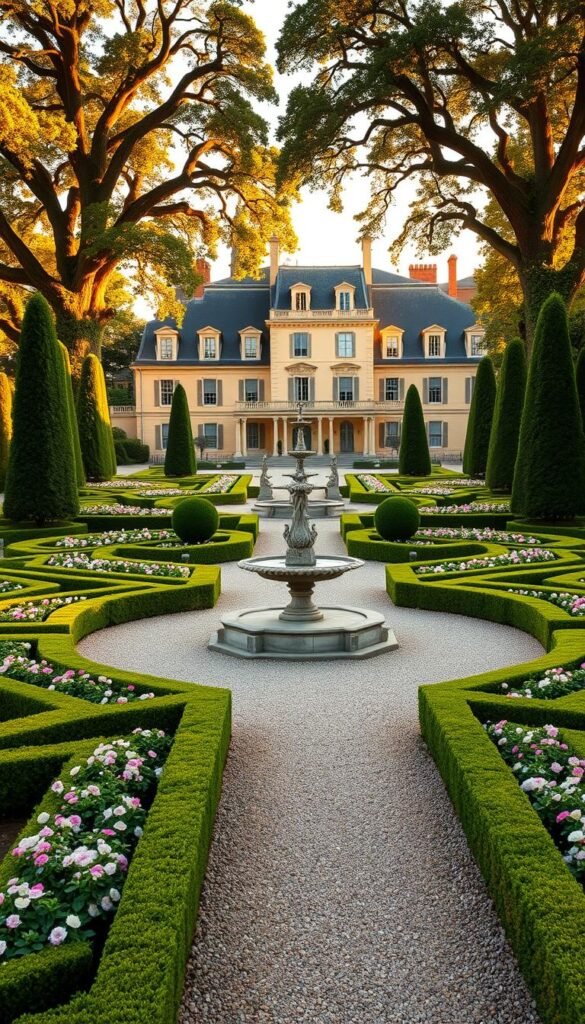 french formal garden design