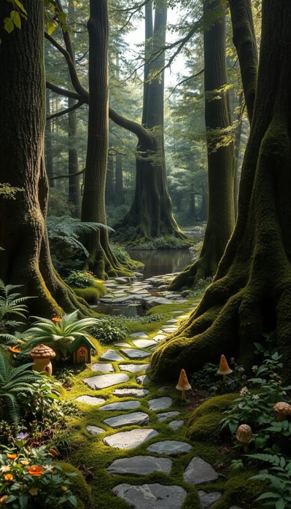whimsical woodland garden design